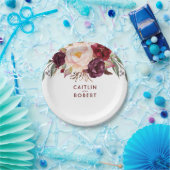 ブルゴーニュフローラ ペーパープレート (パーティー)