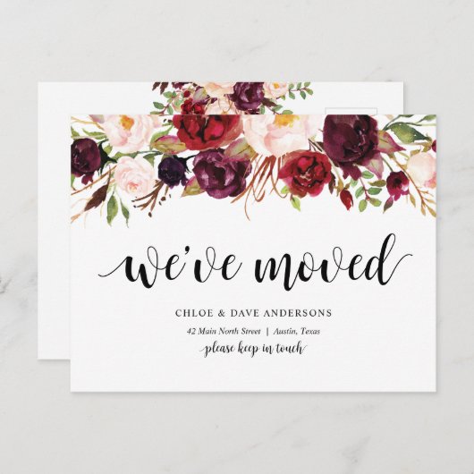 ブルゴーニュフローラ、発表を移動 ポストカード (正面/裏面)