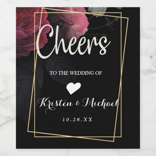 ブルゴーニュフローラ 素朴 ワインラベル (シングルラベル)