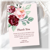 ブルゴーニュフローラ |誕生日サンキューカード サンキューカード