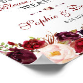 ブルゴーニュフローラ〔雄ジカの〕枝角愛は甘い取り扱い ポスター (角)