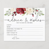 ブルゴーニュブライダルアドバイスとウィッシュのカード (正面)