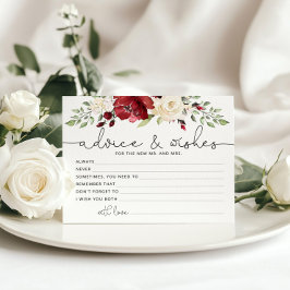 ブルゴーニュブライダルアドバイスとウィッシュのカード