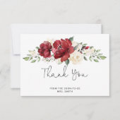 ブルゴーニュブライダルシャワーサンキューカード カード (正面)