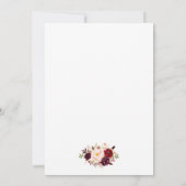 ブルゴーニュブライダルシャワーティーパーティー金ゴールド招待状 招待状 (裏面)