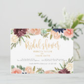 ブルゴーニュブライダルシャワーフローラ風景 招待状 (スタンド正面)