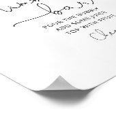 ブルゴーニュブライダルシャワーミモサバーポスター ポスター (角)