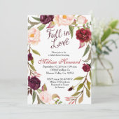 ブルゴーニュブライダルシャワー秋インラブインビテーション 招待状 (スタンド正面)