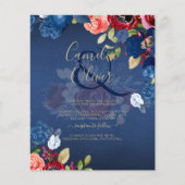 ブルゴーニュブルーの花柄が可愛いラスティックな結婚式 (正面)