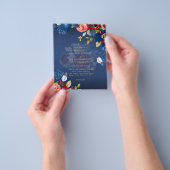 ブルゴーニュブルーフローラカトリック教会結婚殿堂 チラシ (手)