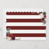 ブルゴーニュブーケ|結婚式|メイド・オブ・オーナー（花嫁付き添い人） 招待状 (裏面)