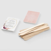 ブルゴーニュプラムと赤面フローラ幾何結婚の ハンドファン (組立なし)