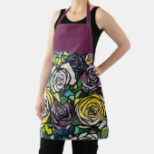 ブルゴーニュプラムバラエプロン エプロン (インサイチュ)