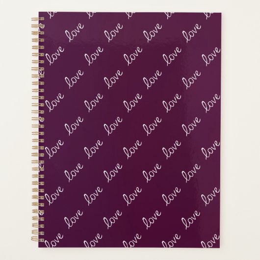 ブルゴーニュプラム「愛」 プランナー手帳 (正面)