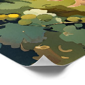 ブルゴーニュプリントでワインを試飲 ポスター (角)