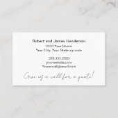 ブルゴーニュプロフェッショナルハウスペインタービジネスカード 名刺 (裏面)