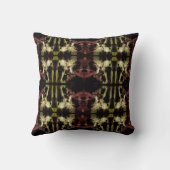 ブルゴーニュベージュグリーンブラックモザイクタイル クッション (裏面)