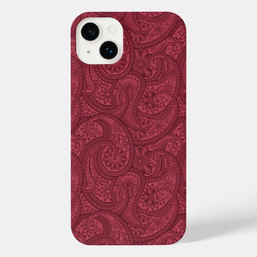 ブルゴーニュペイズリー iPhoneケース (裏面)