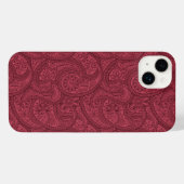 ブルゴーニュペイズリー iPhoneケース (裏面横)