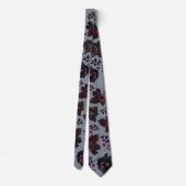 ブルゴーニュボルドーダスティブルーエレガントな結婚式 ネクタイ (裏面)