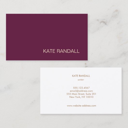 ブルゴーニュミニマループロフェッショナルネットワーク 名刺 (正面/裏面)