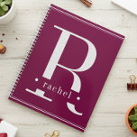 ブルゴーニュミニマルー&ホワイトモノグラム プランナー手帳<br><div class="desc">このシンプルデザインはエレガント、ワインの燃え盛り白いエレガントデザインで暗いミニマルスタイルと優美さを机に加える。まエレガントたモダン、控えめに言えば、それはあなたの日を整理する保ための完璧な方法である。名前とパーソナライズされたイニシャルで、それは素晴らしブライダルシャワー、クリスマスまたは母の日または誕生日の贈り物を作る。Simple Farmhouse Pressによって作成。</div>