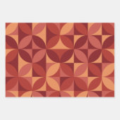 ブルゴーニュモダンの世紀中頃の抽象芸術パターン ラッピングペーパーシート (正面)