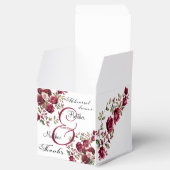 ブルゴーニュモダンフローラリハーサル結婚ディナー フェイバーボックス (オープン)