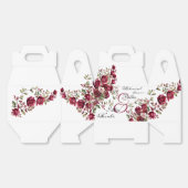 ブルゴーニュモダンフローラリハーサル結婚ディナー フェイバーボックス (見開き)