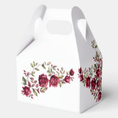 ブルゴーニュモダンフローラリハーサル結婚ディナー フェイバーボックス (裏面)