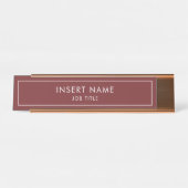 ブルゴーニュモダンプロフェッショナル デスクネームプレート (正面)