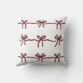 ブルゴーニュモダンボーミニマルシンプルホワイトエレガント クッション (裏面)