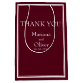 ブルゴーニュモダンミニマ縁どリスト ミディアムペーパーバッグ (正面)