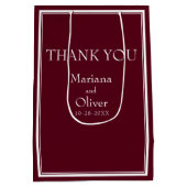 ブルゴーニュモダンミニマ縁どリスト ミディアムペーパーバッグ (裏面)