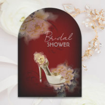 ブルゴーニュモダンヴィンテージ牡丹フローラブライダルシャワー