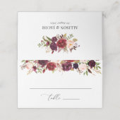 ブルゴーニュモダンーと赤面フローラ プレイスカード (外部開封)