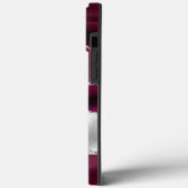 ブルゴーニュモダンーと銀のアガテモノグラム Case-Mate iPhoneケース (裏面 / 左)