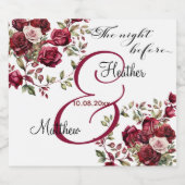 ブルゴーニュモダンーのフローラ「前の夜結婚」 ビールラベル (シングルラベル)