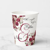 ブルゴーニュモダンーのフローラ「前の夜結婚」 紙コップ (正面)