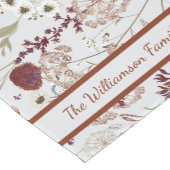 ブルゴーニュモダンーの野花 | ボホエレガントフローラ ショートテーブルランナー (コーナー)