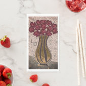 ブルゴーニュモダンーバラフローラ花瓶モノグラム結婚ズ (インサイチュ)