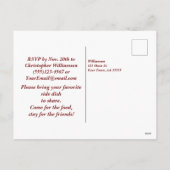 ブルゴーニュモダンーフローラ友好招待状 シーズンポストカード (裏面)