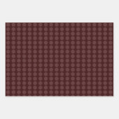 ブルゴーニュモダンーワインミニマお洒落リストドット ラッピングペーパーシート (正面)