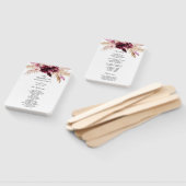 ブルゴーニュモダンー赤面ピンクフローラ ハンドファン (組立なし)