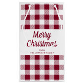 ブルゴーニュモダンー・プレイド・クリスマス スモールペーパーバッグ (裏面)