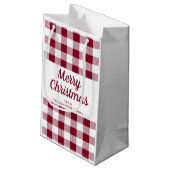 ブルゴーニュモダンー・プレイド・クリスマス スモールペーパーバッグ (裏面アングル)