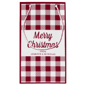 ブルゴーニュモダンー・プレイド・メリー・クリスマス スモールペーパーバッグ (裏面)