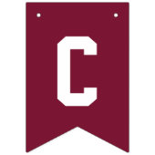 ブルゴーニュモダン金ゴールド卒業 バンティングフラッグ (第1の旗)