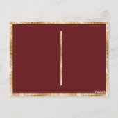 ブルゴーニュユーカリフローラ結婚式RSVP ポストカード (裏面)