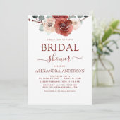 ブルゴーニュユーカリブライダルシャワー秋招待状 招待状 (スタンド正面)